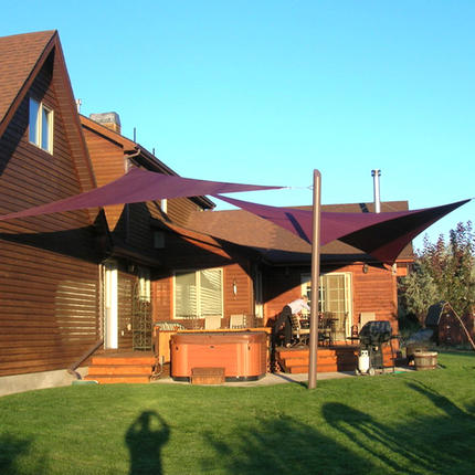Waterproof Shade Sails offer shade from the elements for outdoor spaces