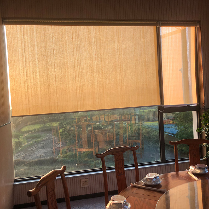 Vintage Interior Window Rolling Shade