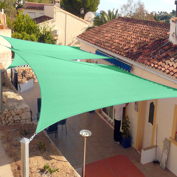 How do you ensure proper tension and stability in waterproof shade sail installations to prevent sagging or damage?
